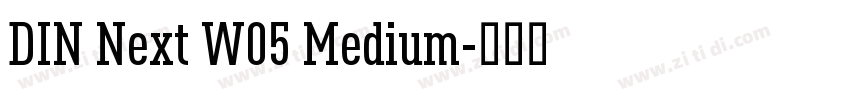 DIN Next W05 Medium字体转换